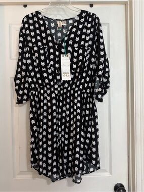 Mimi Chica Cat Print Dress